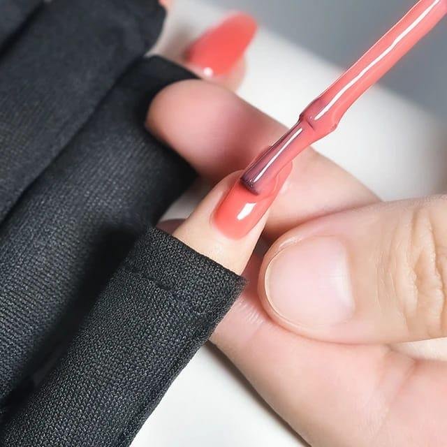 2 pares de guantes con filtro UV para hacer uñas