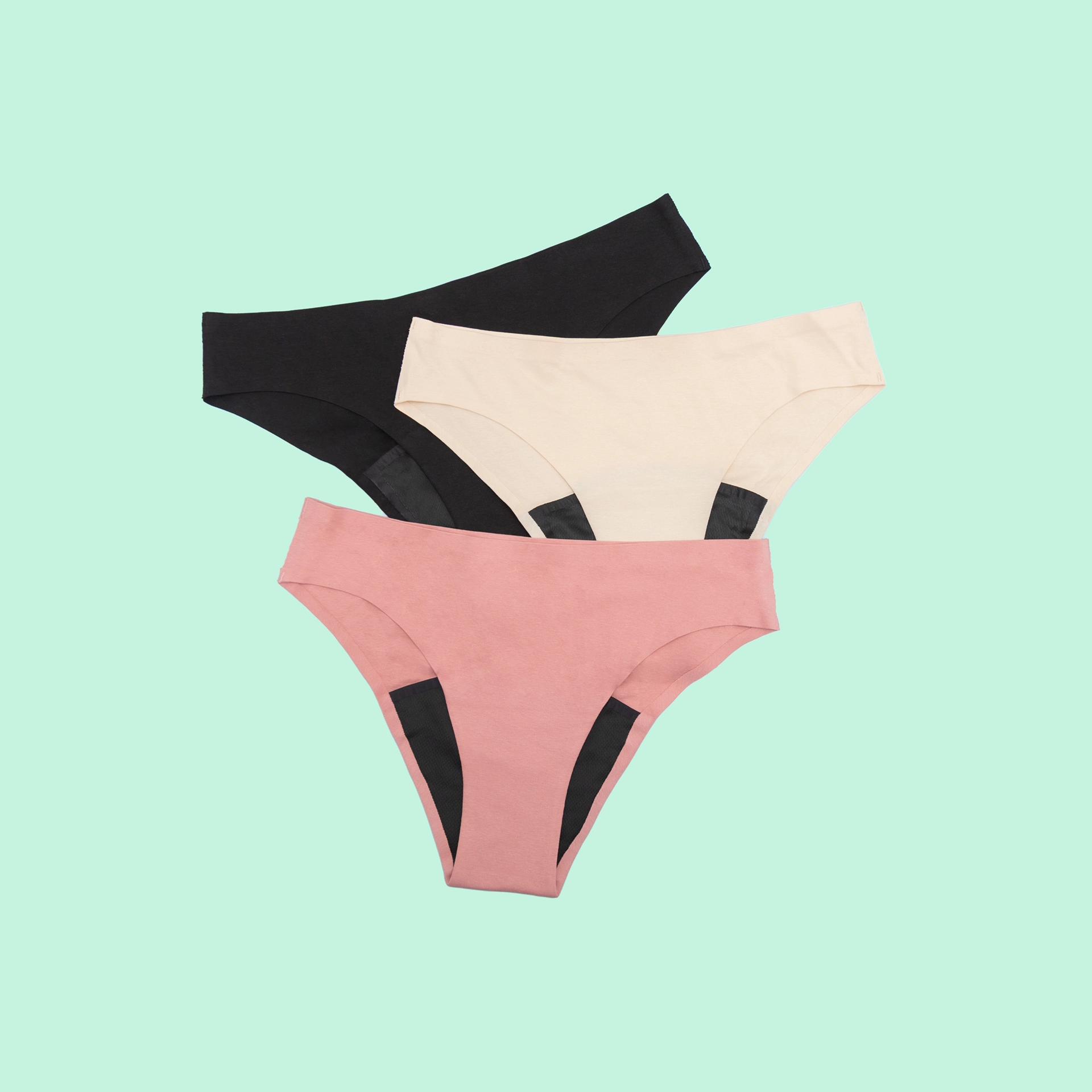 Vedetina absorbente sin costura para menstruación, fugas de orina y posparto - tiro medio, absorción moderada a abundante